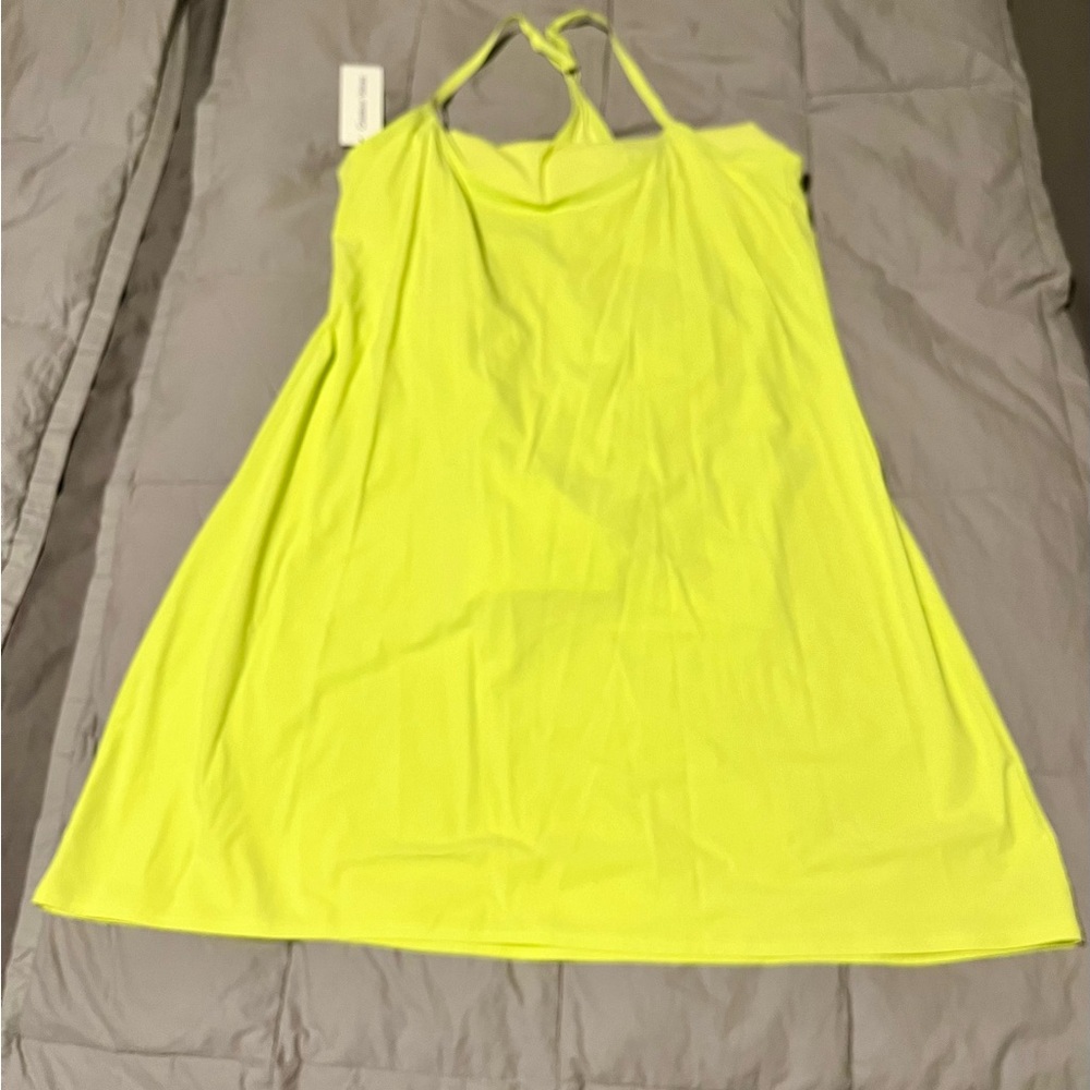 Outdoor Voices Exercise Dress, Size XXL, NWT, Margarita (lemon lime)